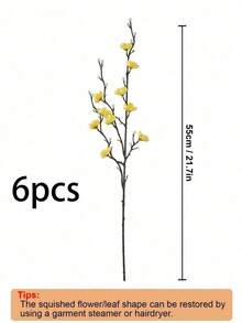 1/3/6 bông hoa mai nhân tạo sống động như thật - Cành lụa thân dài, thích hợp để tự cắm hoa, trang trí bàn và trang trí nhà cửa - Hoàn hảo cho bó hoa cưới, lễ đính hôn và các dịp lễ kỷ niệm trong nhà/ngoài trời, cắm hoa và trang trí nhà cửa. - Màu vàng - Xem 7