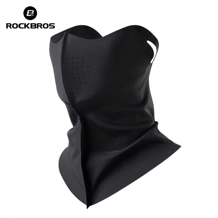 ROCKBROS 1 buah Masker Wajah Penuh Bernapas untuk Musim Panas, Masker Pendingin Tanpa Jahitan, Masker Pelindung Matahari yang Nyaman Cocok untuk Aktivitas Luar Ruangan Seperti Bersepeda, Mendaki, Memancing, Bepergian, Unisex - Hitam - View 1