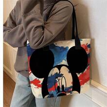 Túi đeo vai bằng vải canvas họa tiết hoạt hình Disney dễ thương, túi thời trang đa năng tiện dụng cho học sinh. - Xem 5