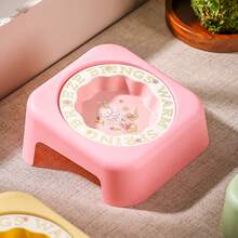 Bát đựng thức ăn cho mèo có chân đế PP, bát đựng nước bằng gốm có thể nâng cao và nghiêng. - 130ml - Xem 3