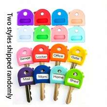4pcs/6pcs/8pcs/10pcs Set Random Color Keychains, 2.8cm/1.1in Retractable Key Identification Tags, Fits Most Keys - Stylish, Easy To Install, Men's Home Office Accessories - Multicolor - View 8