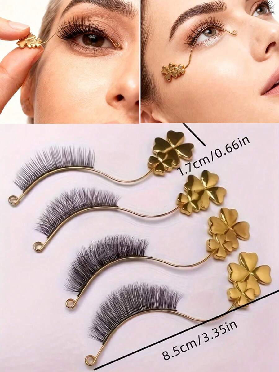 2/4pcs Eyelash Extension Trial Kit, Includes Beautiful Lashes, Lash Sample Display Strips, Magnetic Display Board, Display Stand - Suitable For Eyelash Salons, False Lash Sample Display Strips, Lash Trial Tools, Lash Styling, Designed For Eyelash Salons - Multicolor - View 1