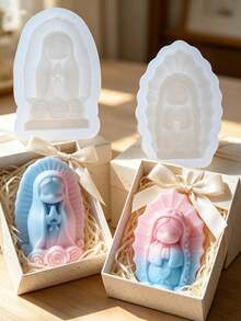 SikeSike Blessing Virgin Silicone Mold, DIY Handmade Soap Plaster Mold, Party Decor, Birthday Gift - Praying Girl Mold - View 13