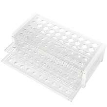 Plastic Test Tube Rack For 15/18 Mm Tubes, Hole Diameter Is 18.7mm, Holds 50, Detachable, Karter Scientific 208U2 (Pack Of 1) - ColorA - View 4