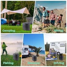 Portable Toilet, Emergency Toilet Set - Foldable, Reusable, Comes With High-Quality Outdoor Trash Bags, Outdoor Potty Trash Can, Multifunctional Foldable Camping Potty Suitable For Camping/Hiking, Car Emergency, RV Travel And Disaster Preparedness - Multicolor - View 9