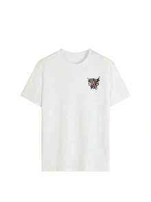 Women's Short-Sleeved T-Shirt With Round Neck And "Jesus Loves You" Print, Casual Style, Suitable For Everyday Wear, Summer White Color. - 白色 - 查看 4