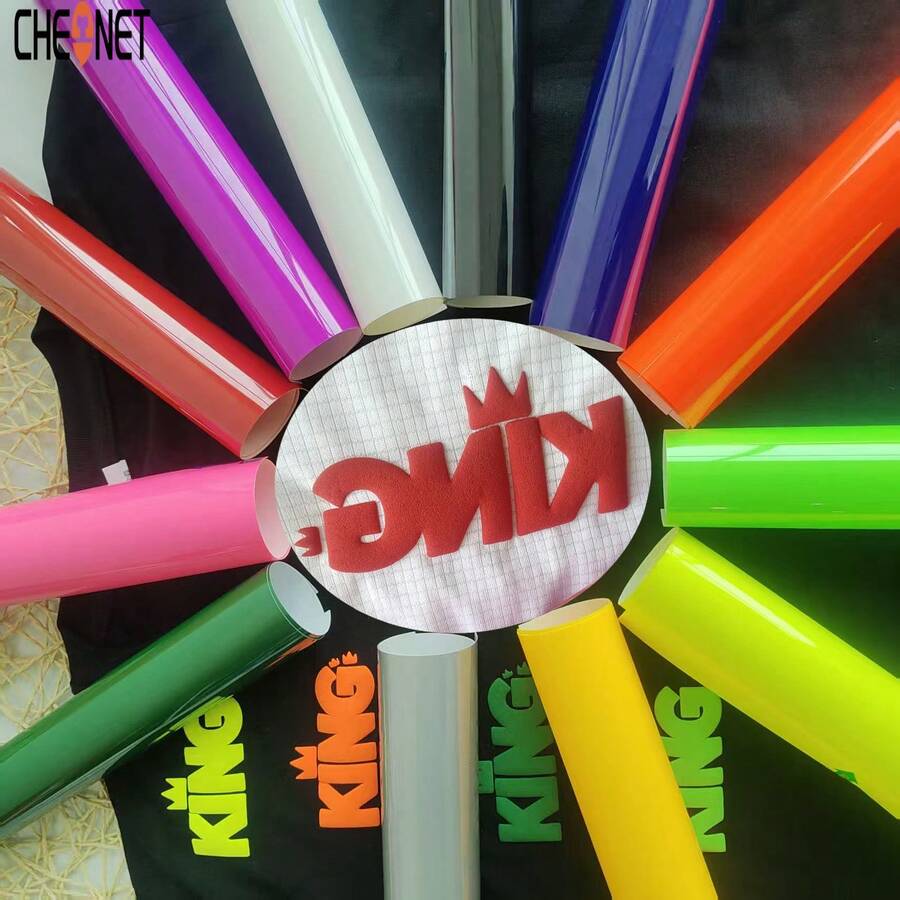 Vinilo de transferencia de calor 3D - Vinilo 3D navideño, adecuado para ropa DIY, patrones de silueta y varios usos, material decorativo de colores mixtos