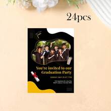 Customized Graduation/Wedding Cards, Customized Table Cards, Customized Menus, Customized Invitations, Customized Postcards, Customized Gift Tags, Customized Thank You Cards, Customized Message Cards, Customized Invitations, Restaurant, Party, Gifts, Party Supplies, Christmas, Valentine's Day, Mother's Day, Thanksgiving, Chinese New Year, Ramadan - Graduation Season Invitation - View 59