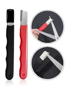 1pc Sharpening Stone Tool (With Protective Cover), Multi-Functional Household Sharpening Stone Tool, Sharpening Stone Tool, Kitchen Manual Sharpening Tool, Handheld Multi-Functional Quick Sharpening Tool, Kitchen Tool Accessories Small Tool, Sharpening Tool And Other Accessories, Suitable For Daily Use, Home, Kitchen, Restaurant, Baking, School, Hotel, BBQ Party, Camping And Other Scenarios - Multicolor - View 1
