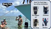 Boat Trash Bag Can Reuseable Washable Mesh And Nylon_Polyester By Boat Trix Multiple Sizes And Models (Slim Line, Medium) - White - View 7