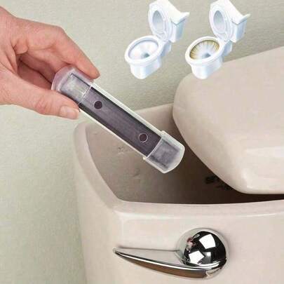 4pcs Magnetic Toilet Cleaner Tablets, No Scrubbing Needed, Removes Limescale & Odor, Provides Long-Lasting Cleaning & Disinfection, Durable Toilet Tank Cleaning Blocks, Chemical-Free, No Residue