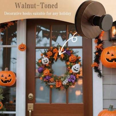 A New Style Bohemian-Style Wreath, Equipped With Sturdy Hooks, Is Highly Suitable For Use On Outdoor Glass Surfaces, For Hanging Decorations, Tissues, And Other Items. It Is Also An Ideal Choice For Thanksgiving And Halloween.