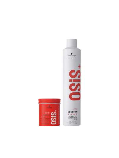 Schwarzkopf Professional [Bundle] OSiS Osis+ Thrill Elastic Fiber Gum 100 Ml + Osis Session Extra Strong Hairspray 500 Ml