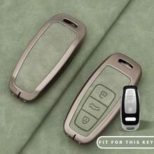 适用于奥迪 A3 A6 A7 A8 E-Tron S3 S6 RS6 S7 RS7 Q7 SQ7 Q8 SQ8 的锌合金金属钥匙壳，经久耐用，汽车钥匙配件 - 手繩 - 查看 4