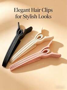 3/1 High Crown Root Volume Positioning Clip, Seamless Alligator Hair Clip, Unisex Slouchy Hair Styling Pad Clip - Multicolor - View 7