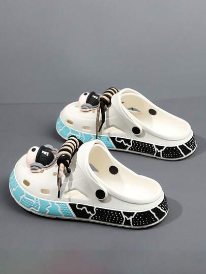 Men's Breathable Hollow Sandals, Casual Soft Bottom Slippers, Outdoor Beach Shoes, Comfortable Driving Shoes