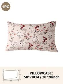 1pc/2pcs/4pcs Polyester Flowers And Plants Floral Plant Print Pillow Cover Set (Pillow Inner Not Included), Soft & Comfortable, Suitable For All Seasons,Perfect For Home Dorm Apartment Guest Room Vacation Rental & Gift-Giving - Multicolor - View 46