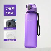 高品质哑光运动水壶，男士适用，便携防震，适合夏季户外健身，塑料材质，可用作运动水壶、自行车水壶或水容器。 - 彩色 - 查看 17