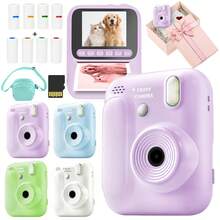 Instant Print Camera With Fun Photo Frames And Color Filters, Digital Camera With Color Printing Paper, Puzzle Game And Music Player, Suitable For Boys And Girls Graduation Birthday Holiday Gift - Multicolor - View 3