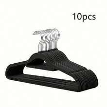 20 perchas de terciopelo para adultos con ganchos giratorios de 360 grados - perchas ahorradoras de espacio para dormitorio, baño, armario de dormitorio - Multicolor - Ver 17