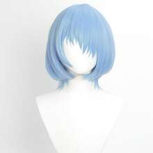 Wig Cosplay Yewell, 29 Inci, Poni Biru Langit, Seri Dream Daily, Hiasan Kepala Cosplay Jepang, Serbaguna untuk Roleplay Kartun & Anime, Cocok untuk Pesta Pribadi, Cosplay Sehari-hari, Halloween, Sakamoto Daily - Baby Blue - View 7
