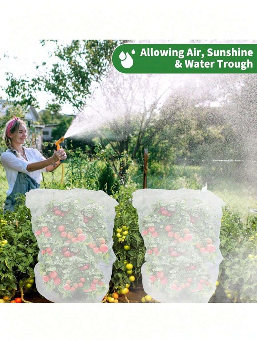 100cm X 150cm, 80cm X 80cm White Durable & Sturdy Plant Protection Net, Suitable For Fruits, Vegetables And Trees - Applicable For Strawberries, Grapes And Bird Pest Control - A - View 1