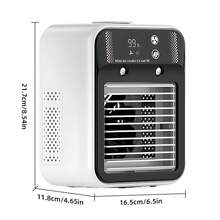 Portable Air Conditioner Fan, Personal Evaporative Air Cooler With 3000mAh Battery, 3-In-1 Mini Cooling Fan & Humidifier, Rechargeable USB Desktop Cooler With 2 Speeds & 2 Mist Modes, For Home Office Desk - L8SHUXIAN-LFJ - Xem 3