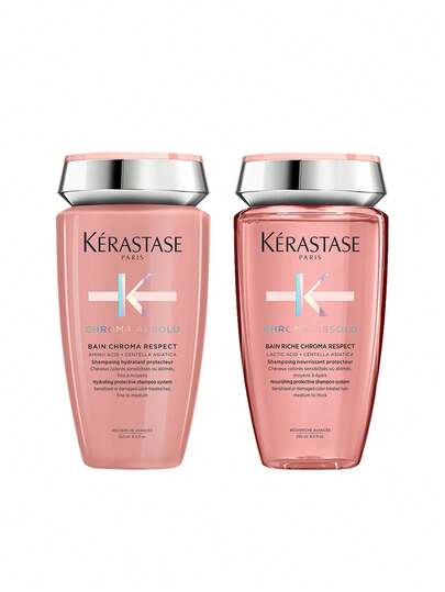 Kérastase [Bundle] Chroma Absolu Bain Chroma Respect Shampoo 250 Ml + Shampoo 250 Ml