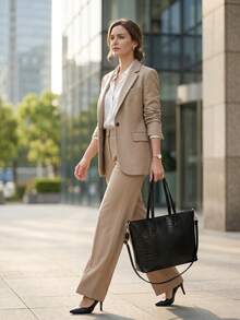 Versatile 2Pcs Durable Crocodile PU Leather Tote Bag Set For Women, Stylish Large Capacity Daily Handbag With Premium Metal Hardware For All Occasions - Multicolor - View 8