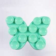 Soporte de teléfono con forma de mariposa de silicona, soporte autoadhesivo antideslizante de doble cara para selfies/videos, soporte de teléfono reutilizable adecuado para Apple/Android - Multicolor - Ver 10