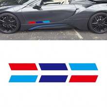 Universal Fit Red Blue Racing Stres Decal 19.7''x2'' Auto Decal Kit  Car Door Side Fender Ood Bumper Exter Inter L Sticker  Se SUV Truck 2pcs - 3 Màu - Xem 1