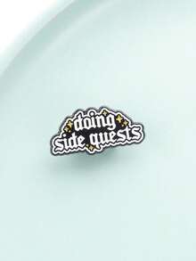 Enamel Badge 'doing Side Quests' For Game Players, Slouchy Office Worker Pin, Unique Gaming Accessory, Perfect Gift For Gamers - Multicolor - View 6