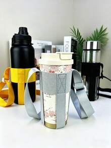 1. Túi đựng bình nước Ice King đính kim cương cao cấp mới, túi điều chỉnh được cho xe hơi kèm nắp bình, túi đeo chéo, túi xách tay có nắp bảo vệ bình nước, túi đựng bình nước chất liệu lặn có dây đeo vai điều chỉnh được. - Nhiều màu - Xem 7