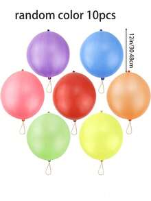 10/20pcs Punching Balloons, Birthday Balloons, Party Gift Bags And Mats, Exciting Outdoor Game Supplies - Multicolor - View 6
