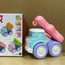 Baby Musical Guitar Construction Vehicle, Crawling Toy Car + Early Education Music Guitar 2-In-1, Infant Intellectual Development - Multicolor - View 5