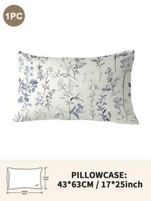 1pc/2pcs/4pcs Polyester Flowers And Plants Floral Plant Print Pillow Cover Set (Pillow Inner Not Included), Soft & Comfortable, Suitable For All Seasons,Perfect For Home Dorm Apartment Guest Room Vacation Rental & Gift-Giving - Multicolor - View 11