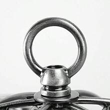 NUPTIO Soporte para copas de vino sobre mesa: elegante soporte de vino de plata clásica con 6 soportes para copas soporte independiente elegante para copas de vino exhibición de almacenamiento para - pago - Ver 5