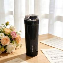 Cốc đựng đồ uống dung tích lớn, chất lượng cao, kiểu dáng đẹp mắt, tiện dụng khi đi du lịch, bình nước bằng thép không gỉ chống rò rỉ, nắp lật. - Nhiều màu - Xem 7