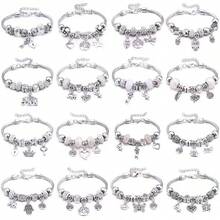 KIT1-6 Silver/Gold Charm Bracelet, Women's Style, Fashion Gift/Random Model - 2個隨機金幣 - 查看 4