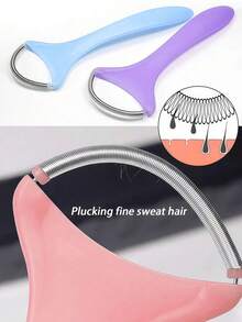 Stainless Steel Spring Women's Portable Threaded Facial Hair Remover Tool, Suitable For Removing Excess Hair On Upper Lip, Chin, Cheeks And Eyebrows, Using Gentle And Effective Spring Technology, A Good Companion For Women's Beauty And Makeup - Multicolor - View 5
