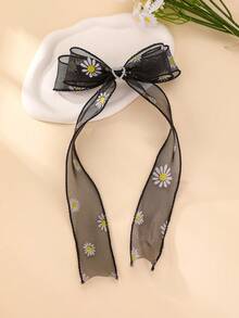 NAIZHU 1 pieza Accesorio de pelo con gran lazo de margarita dulce y primaveral, para uso diario y fiestas de niñas - Multicolor - Ver 15