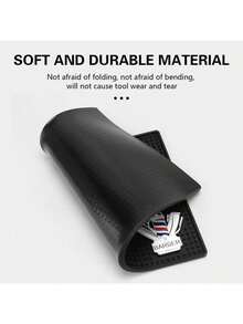Soft Silicone Non-Slip Hairdressing Tool Mat, Professional Hair Cutting Scissors & Comb Anti-Slip Pad, Hairdressing Accessory Storage Mat - Multicolor - View 2