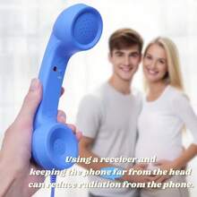Vintage Phone Handset - Classic Wired Telephone Handset With Type-C Interface, Plug And Play High Definition Call, Volume Control, Tangle-Free Cable, Suitable For Mobile Phones, Tablets, Home Office, Cool Gift For Elderly - View 5