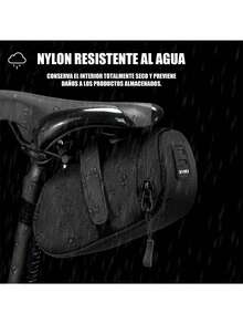 Waterproof Bicycle Rear Saddle Bag 58/1000 For Seat - Black - View 3