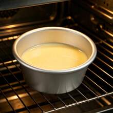 4pcs/6pcs/8pcs 9.5cm Aluminum Baking Cake And Pudding Molds - Non-Stick, Easy Release, Easy To Clean, Perfect For Baking Muffins, Pudding, Chocolate Lava Cakes, Brownies And More. - View 5