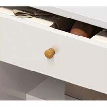 Computer Desk Furniture 80cm Modern Desk, Computer Desk With Storage Drawers, Modern Minimalist Style Office - White - View 6