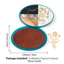 1 PC/6 PCS Metallic Pigment Ink Pad,High-Shine Metallic Pigment And Slow-Drying Formula Make It Perfect For Seamless Blending, Stamping, And Heat Embossing. Ideal For Adding A Festive Touch To Any Project! - Stamp Pad - View 19