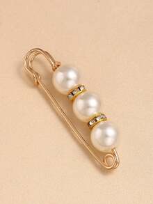 100pcs/50pcs/30pcs/10pcs Women's Pearl Waist Cinching Brooch Set, Classic And Minimalist Style, Suitable For Daily Wear And Gifting, Versatile For All Seasons, Can Be Matched With Trousers, Midi Skirts And Dresses, And Prevents Accidental Exposure - Multicolor - View 3
