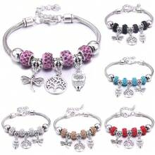 KIT1-6 Silver/Gold Charm Bracelet, Women's Style, Fashion Gift/Random Model - 3個隨機金幣 - 查看 3