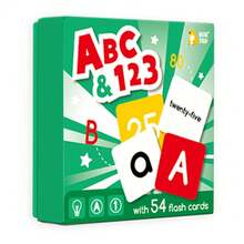 54pcs Cartoon Style Children's Educational Vehicle, Fruit & Vegetable, Alphabet Learning Flash Cards, Double-Sided Learning Cards, Rounded Corners, Early Education Creative Toys, Suitable For Party Gifts, Montessori Toys, Sensory Toys, Kindergarten Educational Toys - Multicolor - View 14